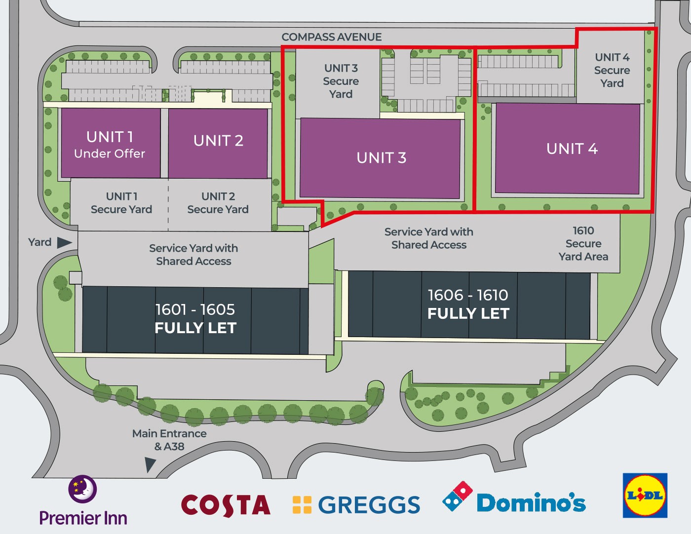 Siteplan Unit 3 & 4 Compass Avenue
